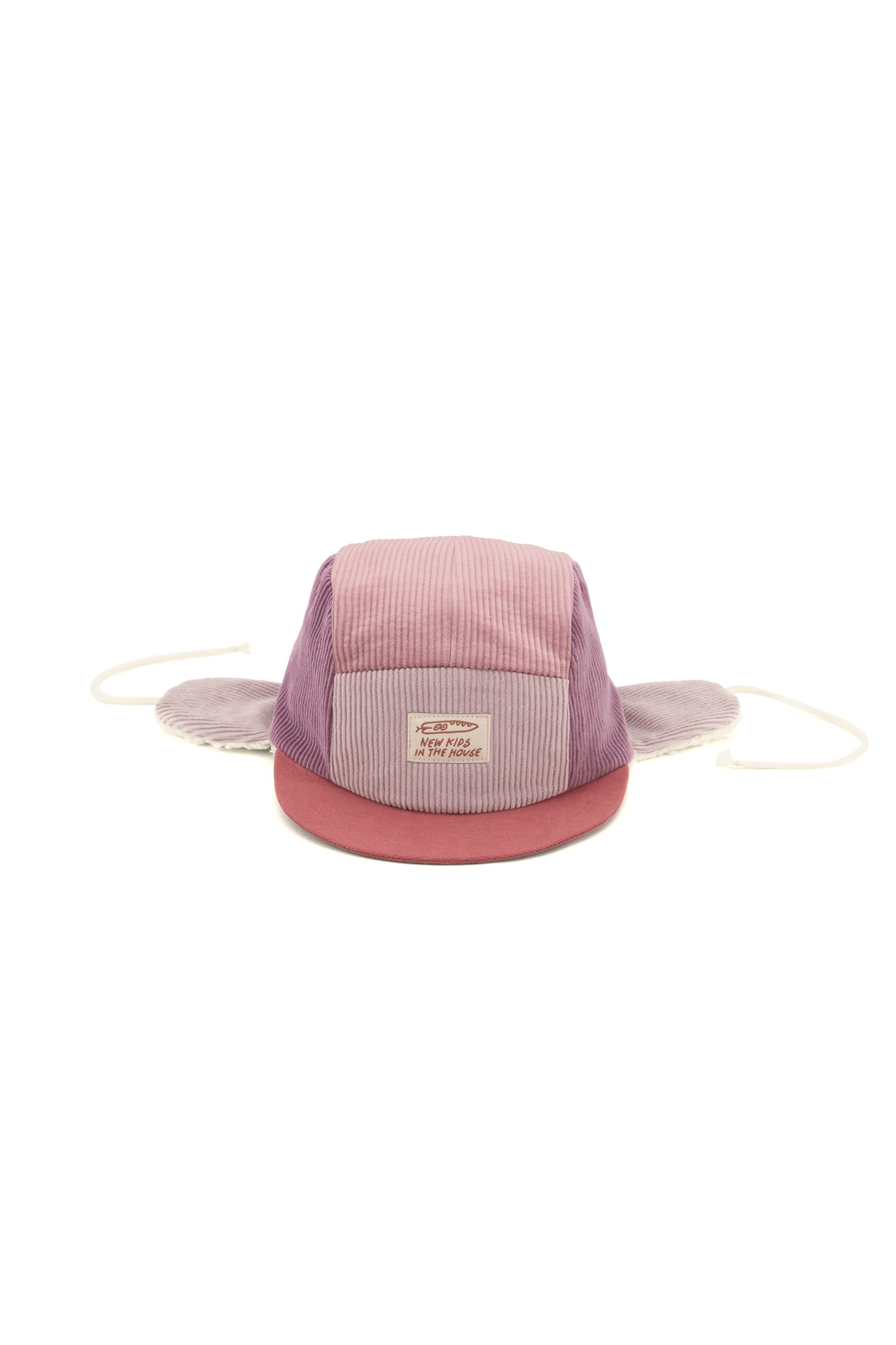 Corduroy 5-Panel Winter Cap with Ear Flap